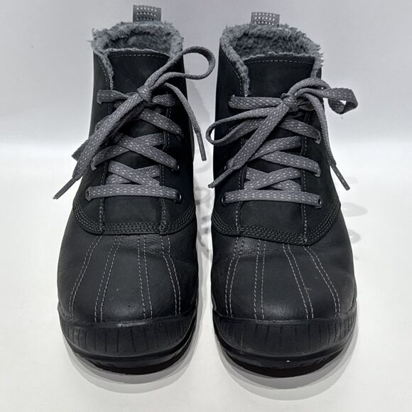 Timberland Women's Mt. Hayes Black Nubuck Leather Waterproof Winter Boots Size 8 - Picture 3 of 14